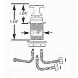 Scandvik - T-Handle Shower Mixer Control