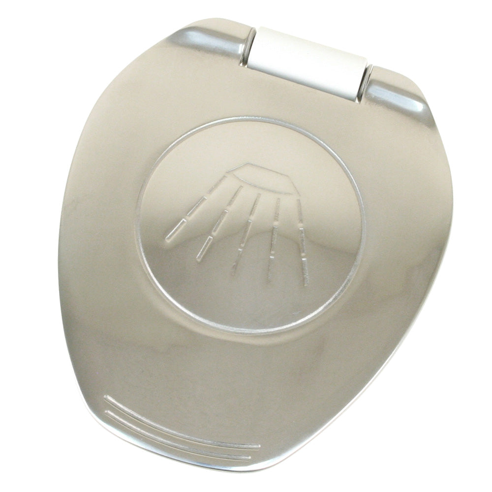 Scandvik - Recessed Transom Shower - Vertical/Horizontal Mount, 6' Hose, White, Stainless Steel