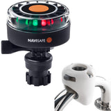 Navisafe - Navilight - 2NM, Tricolor, w/Navimount Base & Rail Mount, White