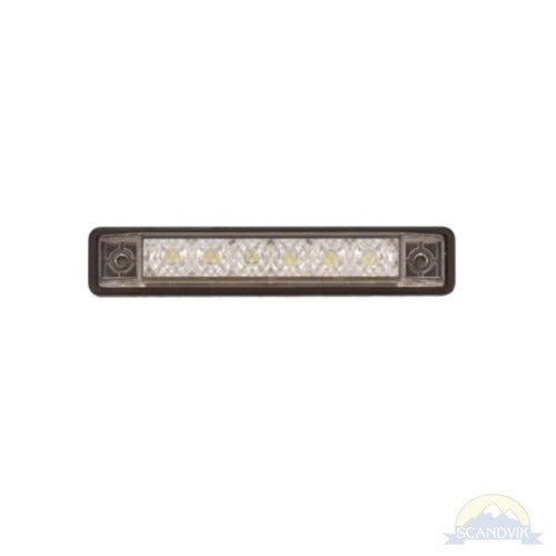 Scandvik - 4" LED Light Strip - White With Gasket, 12V