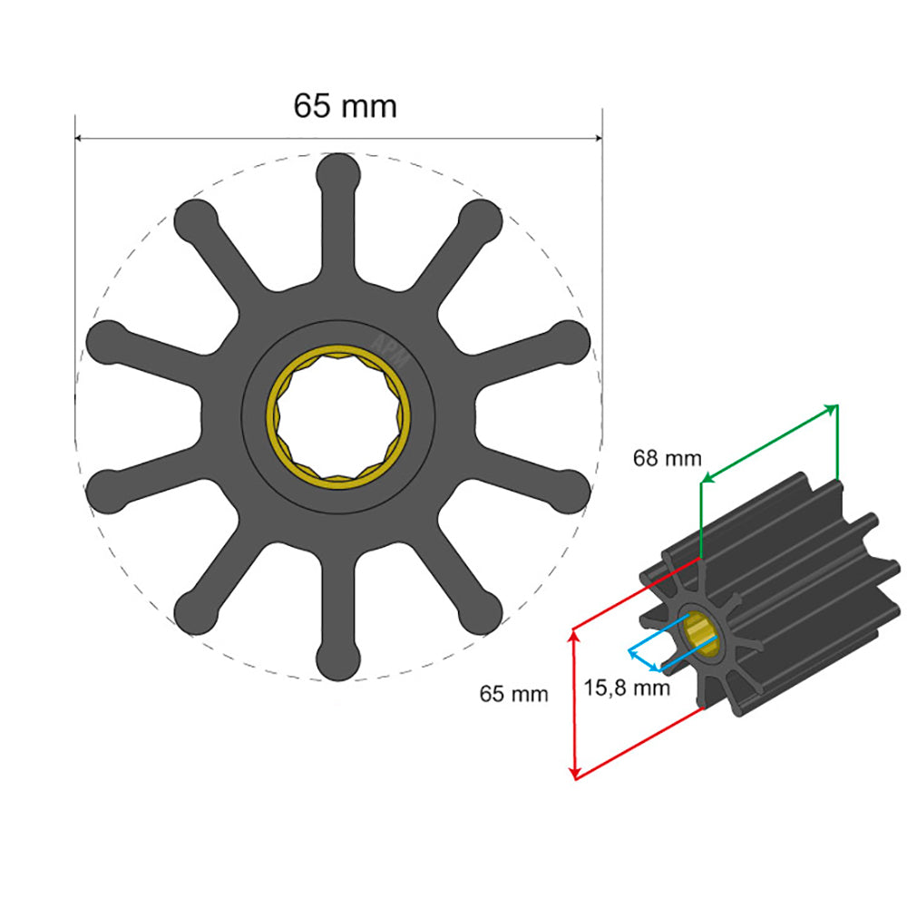 Albin - Premium Impeller - 10 Blade
