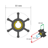 Albin Pump Marine - Premium Impeller - 6 Blade