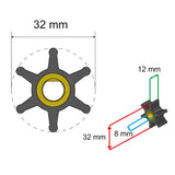 Albin Pump Marine - Premium Impeller - 6 Blade