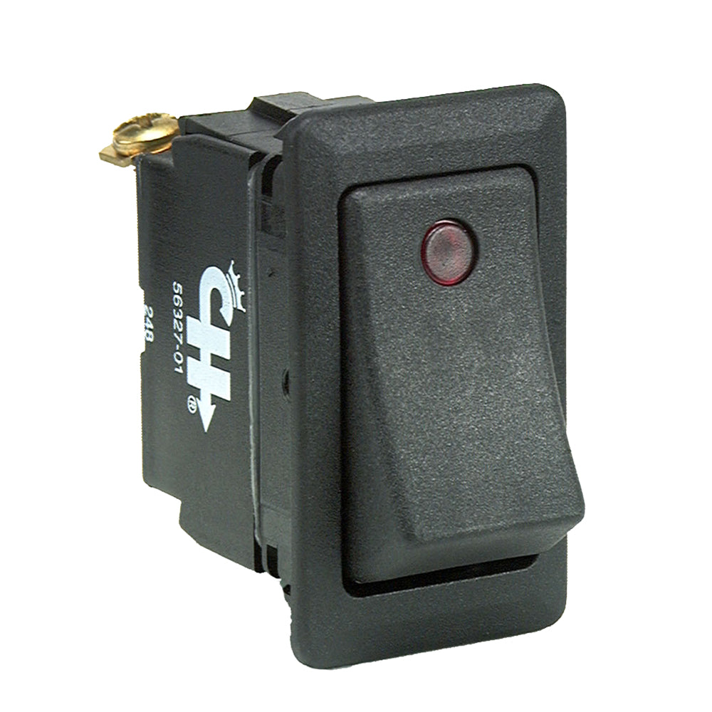 Cole Hersee - Sealed Rocker Switch - Small Round Pilot Lights, SPST On-Off