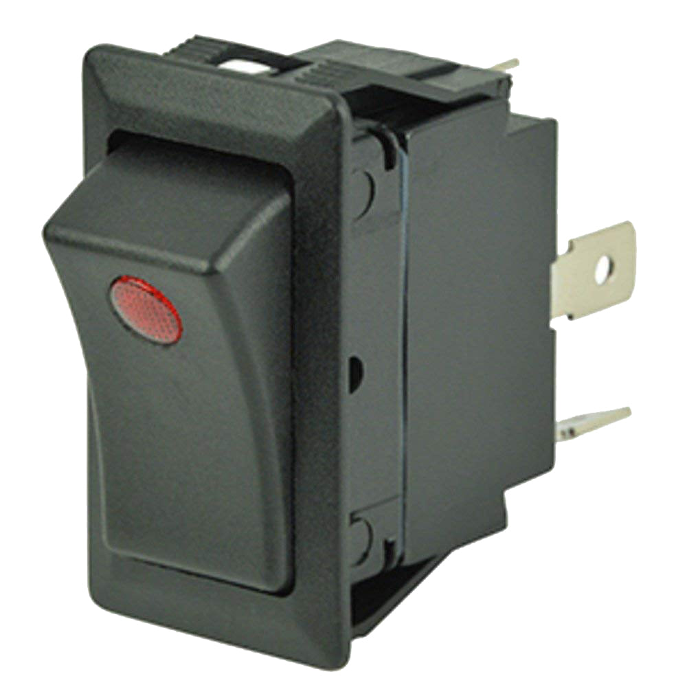 Cole Hersee - Sealed Rocker Switch - Small Round Pilot Lights, SPST On-Off