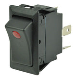 Cole Hersee - Sealed Rocker Switch - Small Round Pilot Lights, SPST On-Off