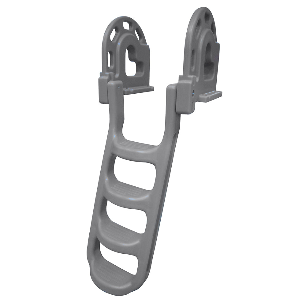 Dock Edge - Dock Ladder - Grey, Polyethylene, Roto Molded, 4 Step
