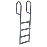 Dock Edge - Welded Wide Step Ladder - 4-Step, Aluminum
