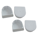 Dock Edge - Small End Plug - White, 4-Pack