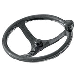 Edson Marine - Elite Carbon Comfort Grip Power Wheel - 13", Carbon Fiber, 3-Spoke