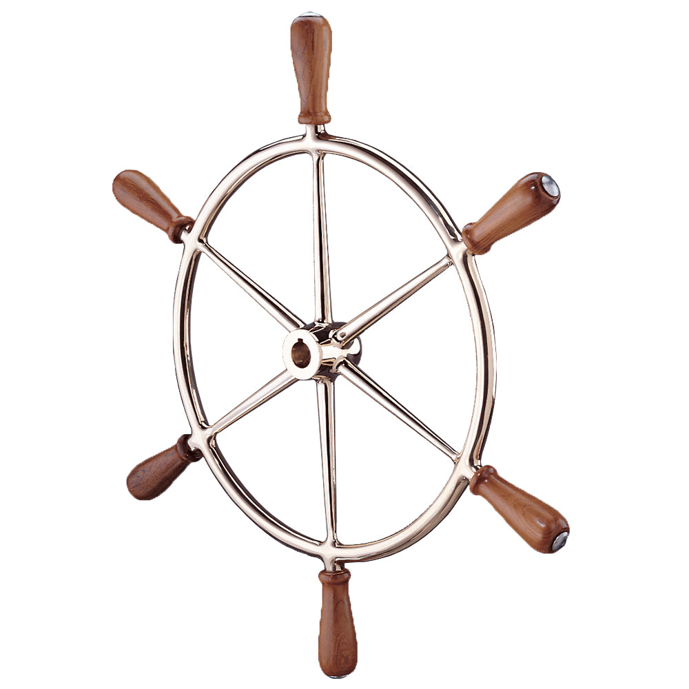 Edson Marine - Bronze Wheel - Teak Handles, 24"