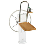 Edson Marine - Luncheon Table - Teak Fold Down, Edson Vision Series, Console Pedestal