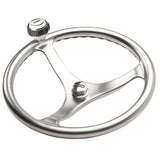Edson Marine - Comfort Grip Power Wheel - Knob Nut, 13", Satin Finish, Stainless Steel