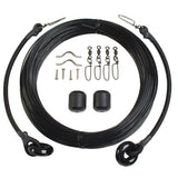 Lee's Tackle - Deluxe Rigging Kit - Single Rig Up To 37ft, Black Mono