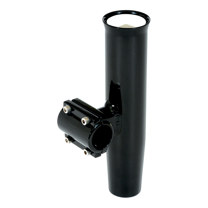 Lee's Tackle - Clamp-On Rod Holder Horizontal Mount - Aluminum, Pipe Size #5 - 2.375", 2-3/8" OD, Black