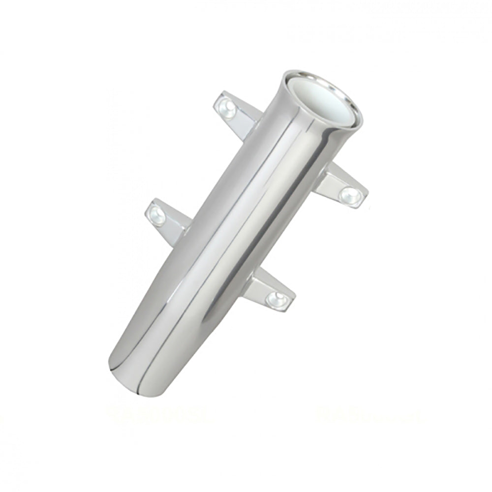 Lee's Tackle - Aluminum Side Mount Rod Holder - Tulip Style, Silver Anodize
