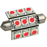 Lunasea - Light Pointed Festoon Replacement Bulb - 9 LED 42mm, Red