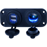Sea-Dog - Double USB & Power Socket Panel