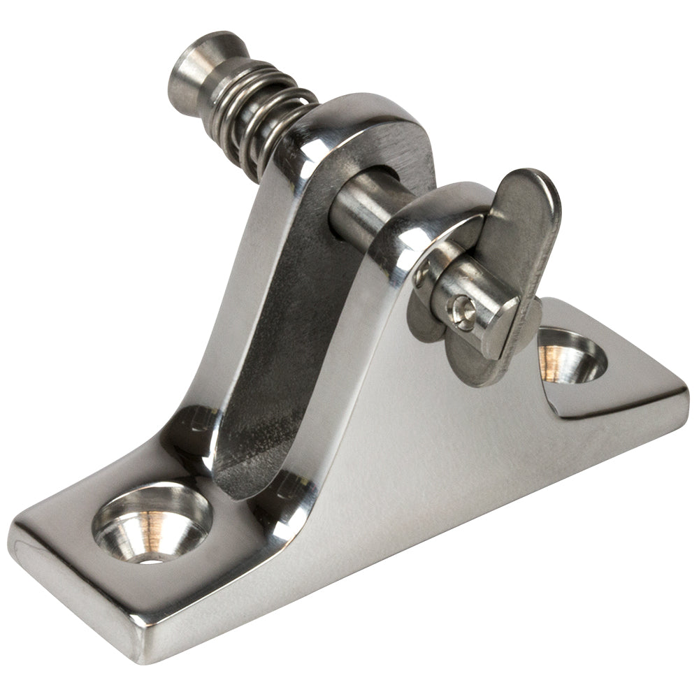 Sea-Dog - Angle Base Deck Hinge - Removable Pin, Stainless Steel