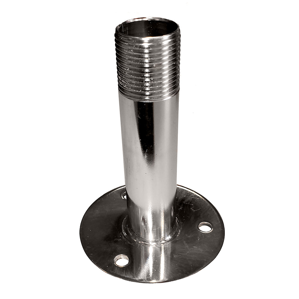 Sea-Dog - Fixed Antenna Base - 4-1/4" Size, 1"-14 Thread Formed, Stainless Steel