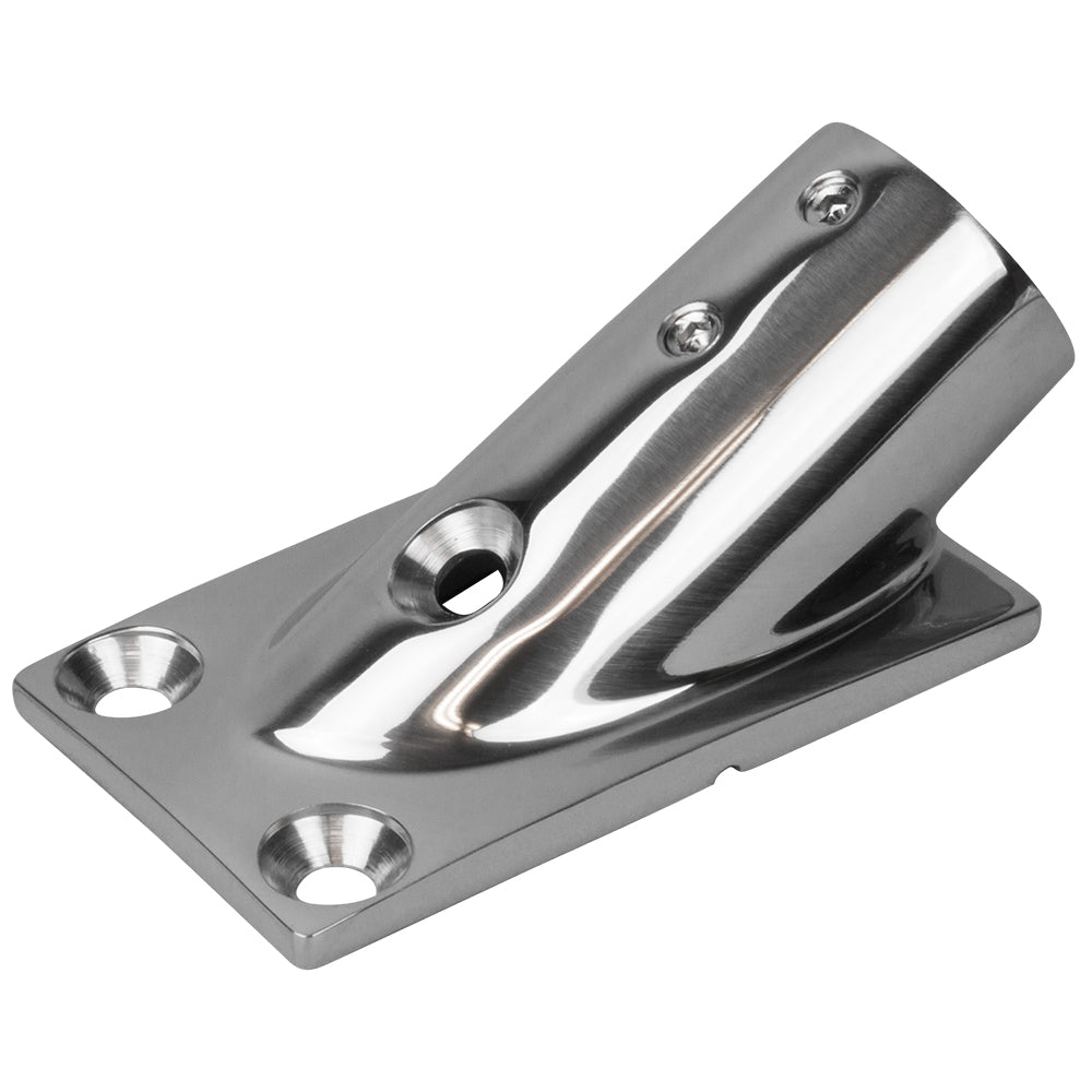 Sea-Dog - Rail Base Fitting Rectangular Base - 30°, Stainless Steel, 1-7/8" x 3-3/16"