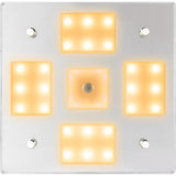 Sea-Dog - Square LED Mirror Light - On/Off Dimmer, White/Blue