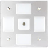 Sea-Dog - Square LED Mirror Light - On/Off Dimmer, White/Blue