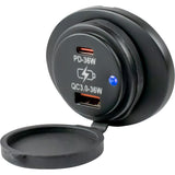 Sea-Dog - USB 3.0/USB-C Power Socket - Oval Surface Mount, IP65