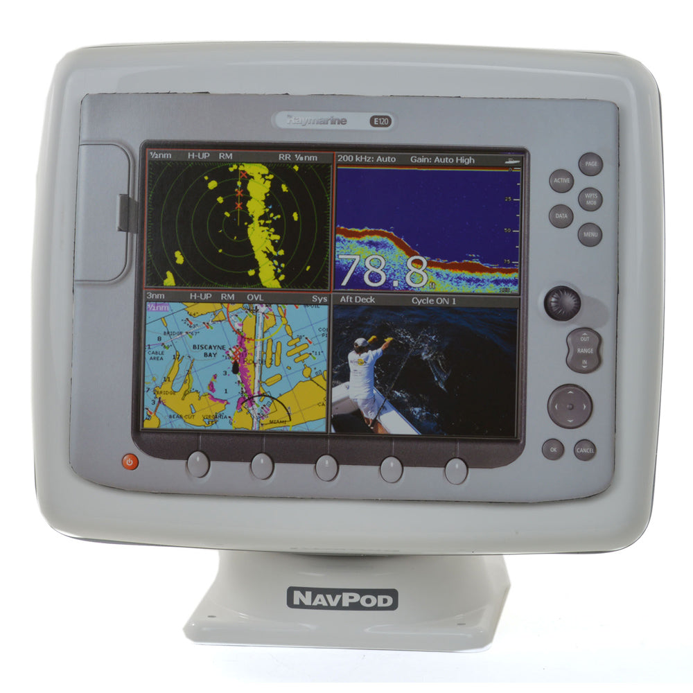 NavPod - PP5061 PowerPod Precut - For Grand Prix Series, Raymarine C120 & E120 Dash Mount