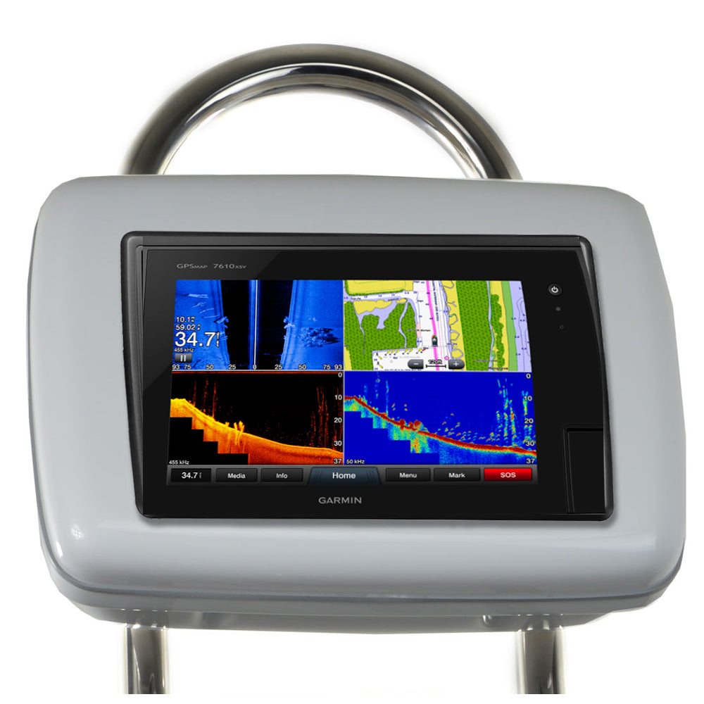 NavPod - GP2050-19 SailPod Pre-Cut - For Garmin GPSMAP 7410, 7410xsv, 7610, 7610xsv, For 12" Wide Guard