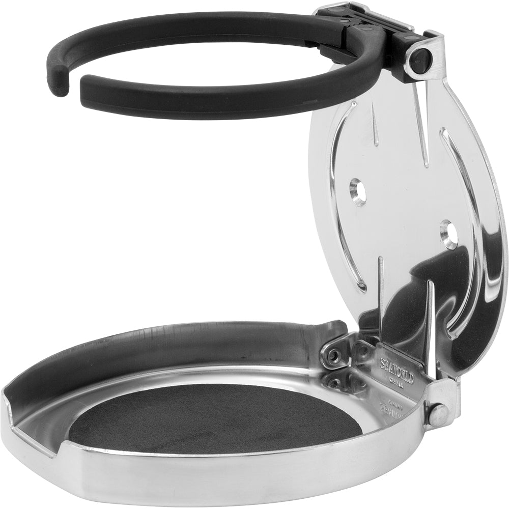 Sea-Dog - Adjustable Folding Drink Holder - Stainless Steel
