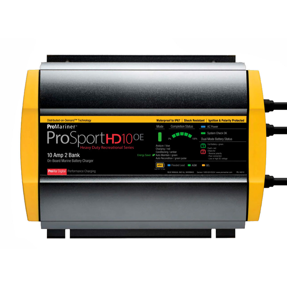 ProMariner - Pro Sport Battery Charger - 10 Amp, 2-Bank