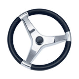 Schmitt Marine - Evo Pro Steering Wheel - 13.5" Diameter, Stainless Steel