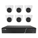 Speco - NVR Kit - with 6 Outdoor, IR 5MP, IP Cameras 2.8mm Fixed Lens, 2TB, 8 Channel