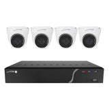 Speco - NVR Kit - 4 Channel, with 4 Outdoor IR 5MP IP Cameras, 2.8mm Fixed Lens, 1TB Kit NDAA