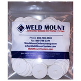 Weld Mount - 3" White Round Poly Insulation Washer - 50-Pack