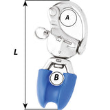 Wichard Marine - HR Snap Shackle - With Thimble Eye, Length 3-3/4"