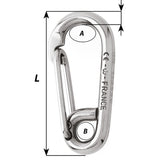 Wichard Marine - Symmetric Carbin Hook - 120mm Length, 15/32"