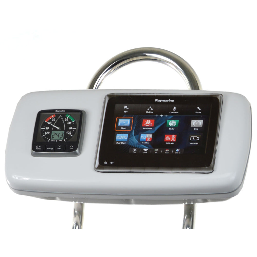 NavPod - GP1040-19 SystemPod Pre-Cut - For Raymarine ES97, ES98, One Instrument, For 9.5" Wide Guard