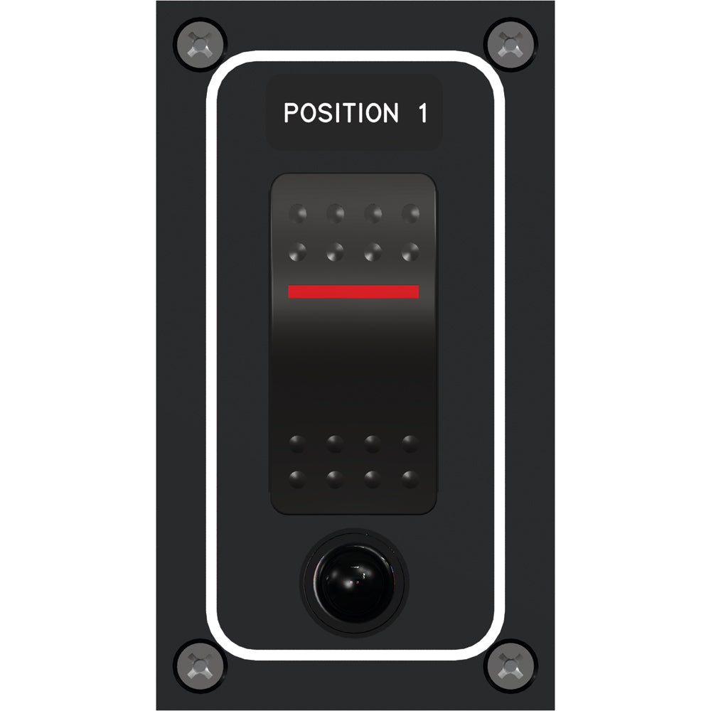 Paneltronics - Waterproof Panel Circuit Breaker - DC, Illuminated Rocker Switch