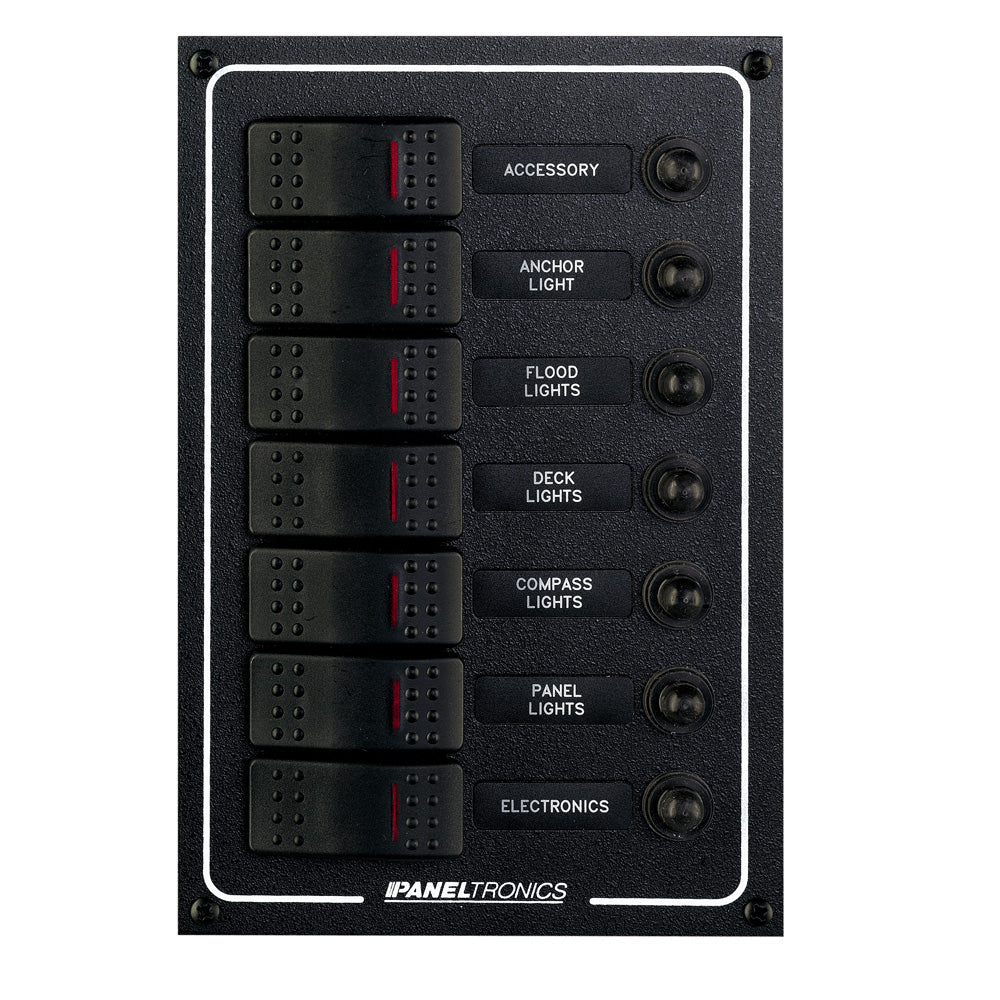 Paneltronics - Waterproof DC Circuit Breaker Panel - Lighted Rocker, CB