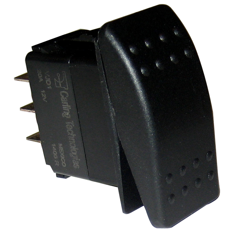 Paneltronics - Waterproof Contura Rocker Switch - Black, DPDT, ON/OFF/ON