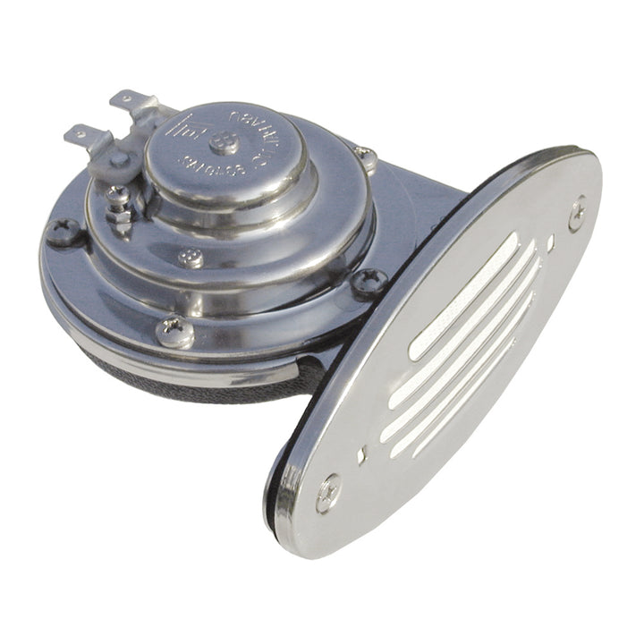 Schmitt Marine - Mini Stainless Steel Single Drop-In Horn - with Stainless Steel Grill