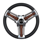Schmitt Marine - Burano Wheel - 14" 3/4" Tapered Shaft, with Stainless Steel