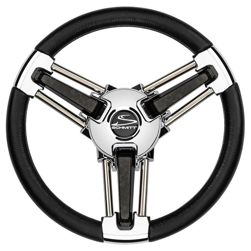 Schmitt Marine - Burano Wheel - 14" 3/4" Tapered Shaft, with Stainless Steel
