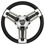 Schmitt Marine - Burano Wheel - 14" 3/4" Tapered Shaft, with Stainless Steel