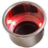 Sea-Dog - LED Flush Mount Combo Drink Holder - With Drain Fitting