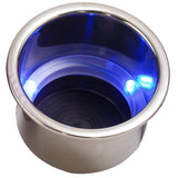 Sea-Dog - LED Flush Mount Combo Drink Holder - With Drain Fitting