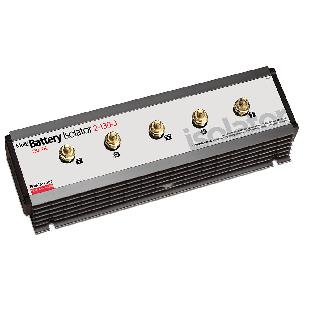 ProMariner - Battery Isolator - 130 AMP, 2 Alternator, 3 Battery