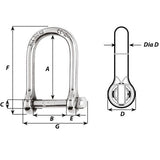 Wichard - Self-Locking Large Opening Shackle